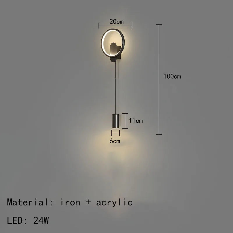 Applique Murale LED Design avec Gradation de Température