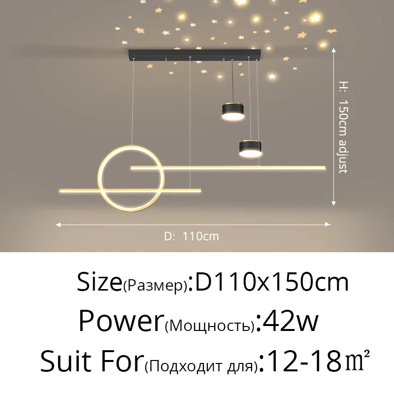 Style Nordique : Suspension LED Luminaire Abajur