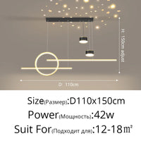 Style Nordique : Suspension LED Luminaire Abajur
