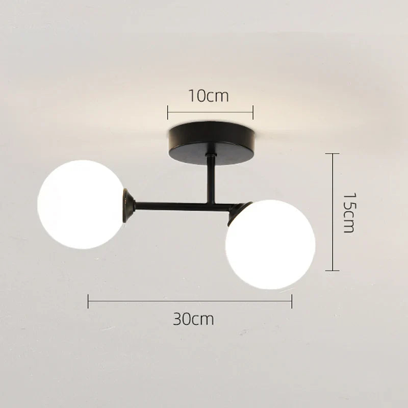 Plafonnier LED Nordique pour Décor Intérieur