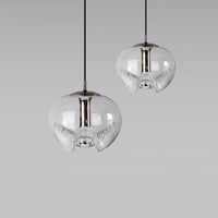 Suspension Janice : Design unique avec abat-jour en verre