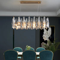 Lustre LED de Luxe en Cristal K9 et à Intensité Variable pour Décoration de Noël 2024