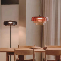 Lustre nordique en fil de verre pour une décoration moderne