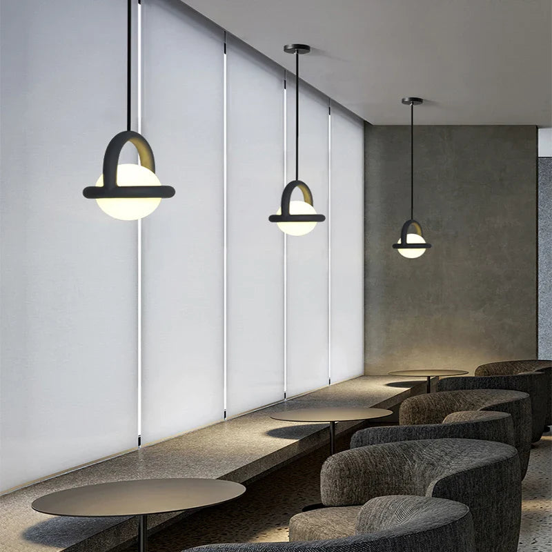 Lustre design Jupiter boule pour chambre ou café