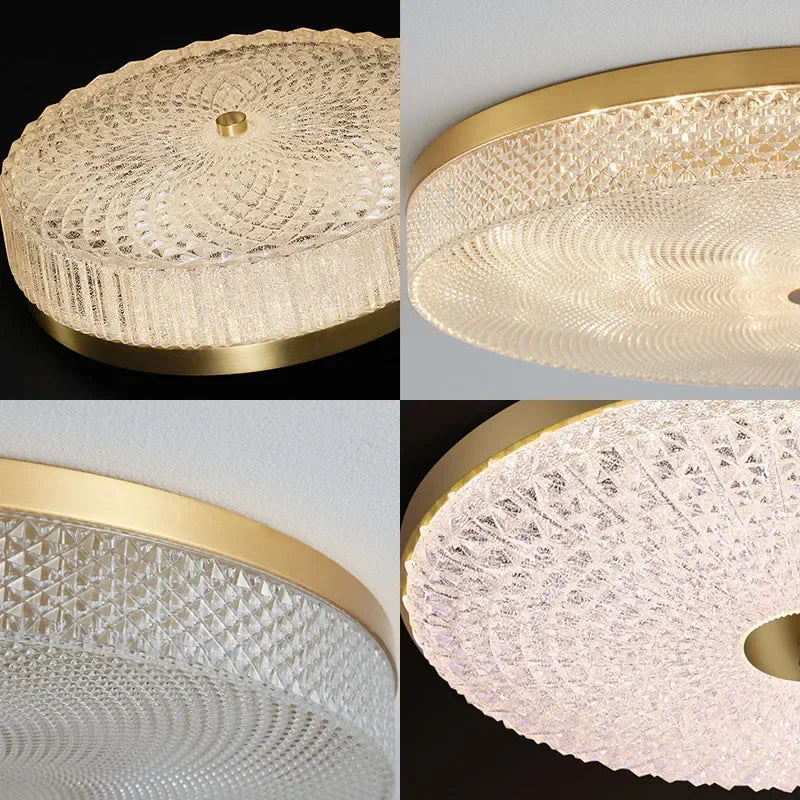 Plafonnier LED Circulaire Minimaliste Moderne en Acrylique - Éclairage Élégant