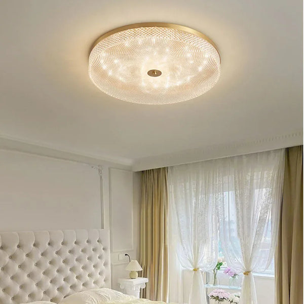 Plafonnier Led de luxe en acrylique rond