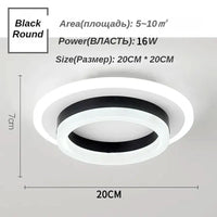 Plafonnier Carré LED Moderne Nordique pour Intérieur
