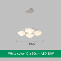 Lustre nuage vert télécommandé pour salle à manger