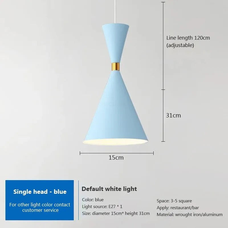 Suspension nordique en aluminium avec trois têtes