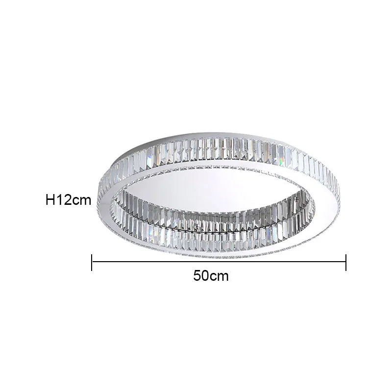 Plafonnier LED Crystal Round