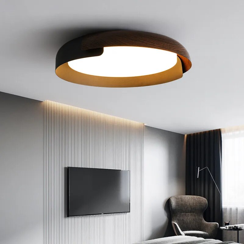 Plafonnier LED Nordic Wood Style‍.