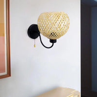Appliques murales rotin chic