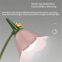 Lampe de Table Fleur LED Rechargeable - GlowFlower