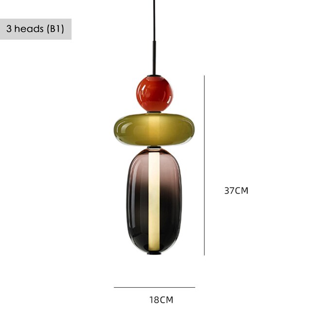 Suspension Luxe en Verre Nouvé.