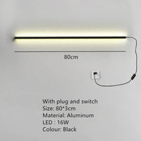 Applique Murale LED Moderne avec Interrupteur de Gradation - Idéal pour une Décoration Élégante