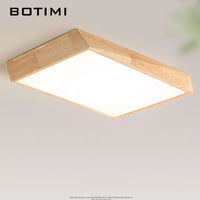 Plafonnier BOTIMI Bois Massif LED Modèle Nordique