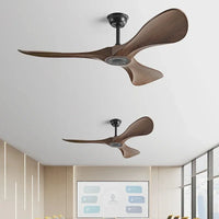Ventilateur de plafond design à trois pales avec éclairage intégré et commande à distance
