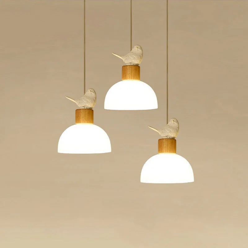Suspension en verre nordique minimaliste - Élégance épurée