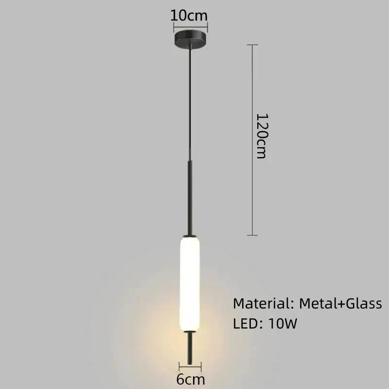 Suspension Nordique Moderne en Métal et Verre