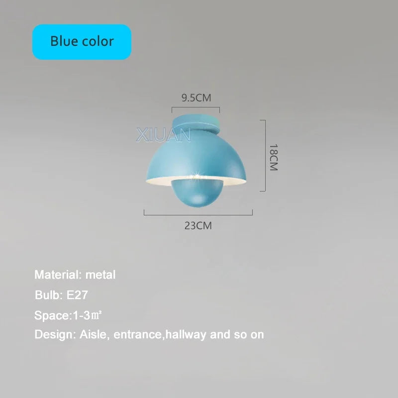 Plafonnier LED Semi-Circulaire Moderne pour Allée, Balcon et Escalier