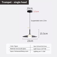 Suspension LED en verre au design nordique minimaliste - Luminairia