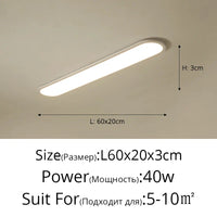 Lustre LED Moderne pour Restaurant Nordique Rectangulaire Créatif