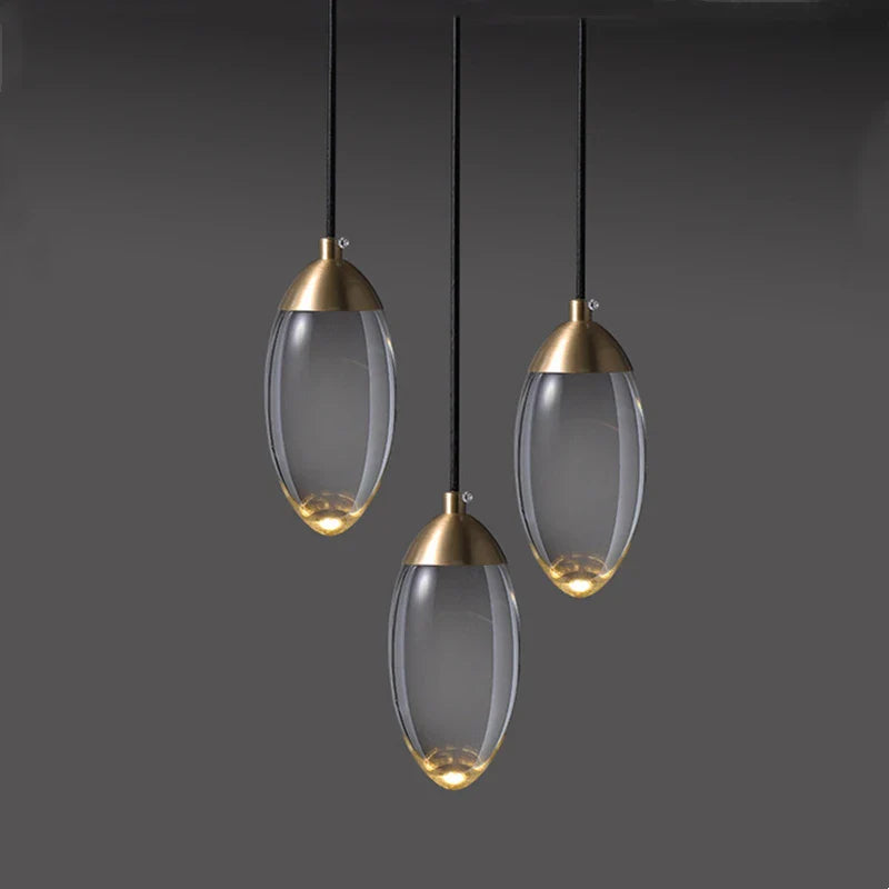 Lustre de salle à manger en cristal K5 de luxe moderne en cuivre salon prestige