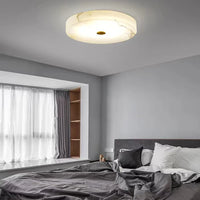 Plafonnier LED Marbre Blanc - Style Moderne