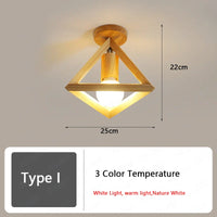 Plafonnier nordique en bois - Illuminaire LED