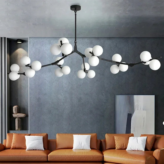 Lustre moderne LED Arbre et Verre