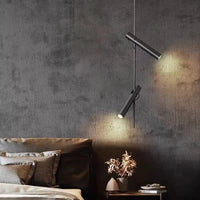 Lampe Suspendue LED Moderne Rotative avec 1/2/3 Têtes pour Intérieur - Luminaé