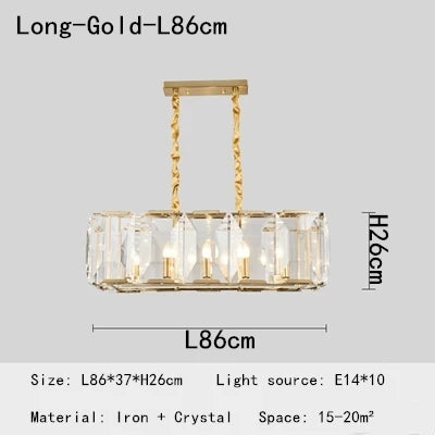 Nouveau lustre de restaurant avec variété de cristaux prestige