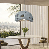 Lustre LED design en suspension nordique Wabi Sabi irrégulier
