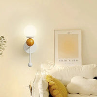 Applique murale LED nordique en bois