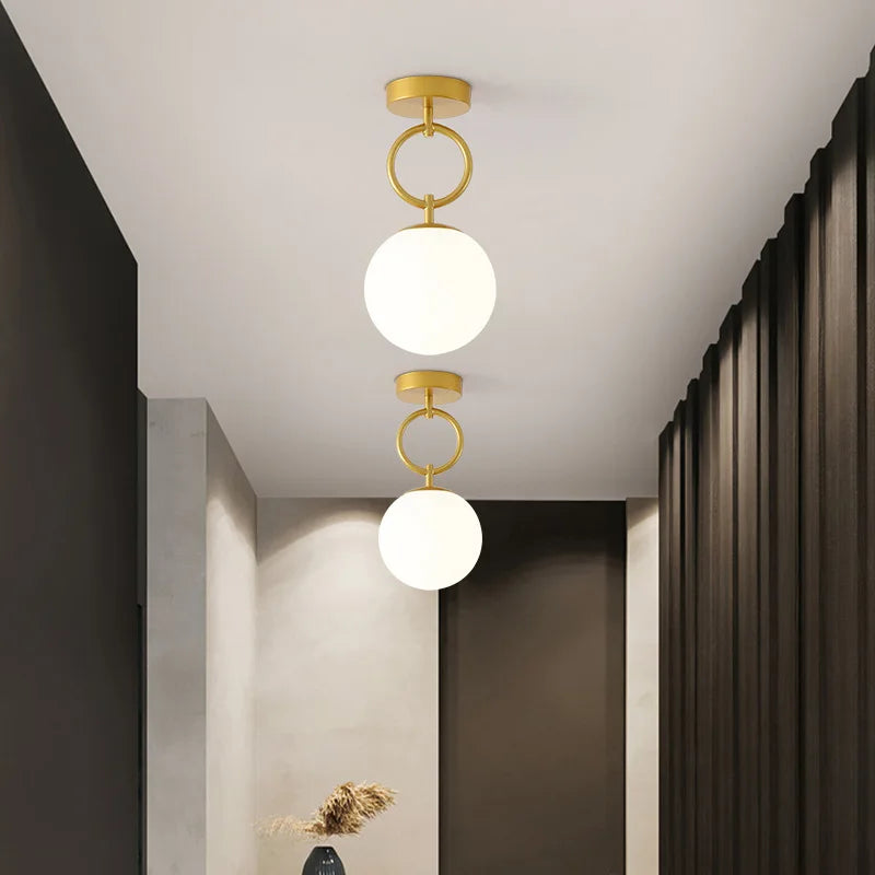 Plafonnier LED en verre moderne de qualité supérieure Nordikraft