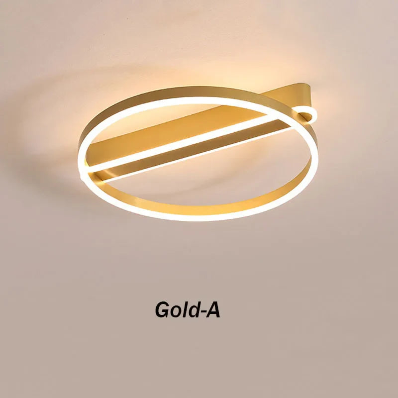 Plafonnier LED Nordique Circulaire en Acrylique Simple