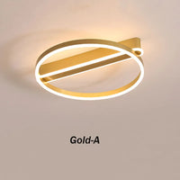 Plafonnier LED Nordique Circulaire en Acrylique Simple
