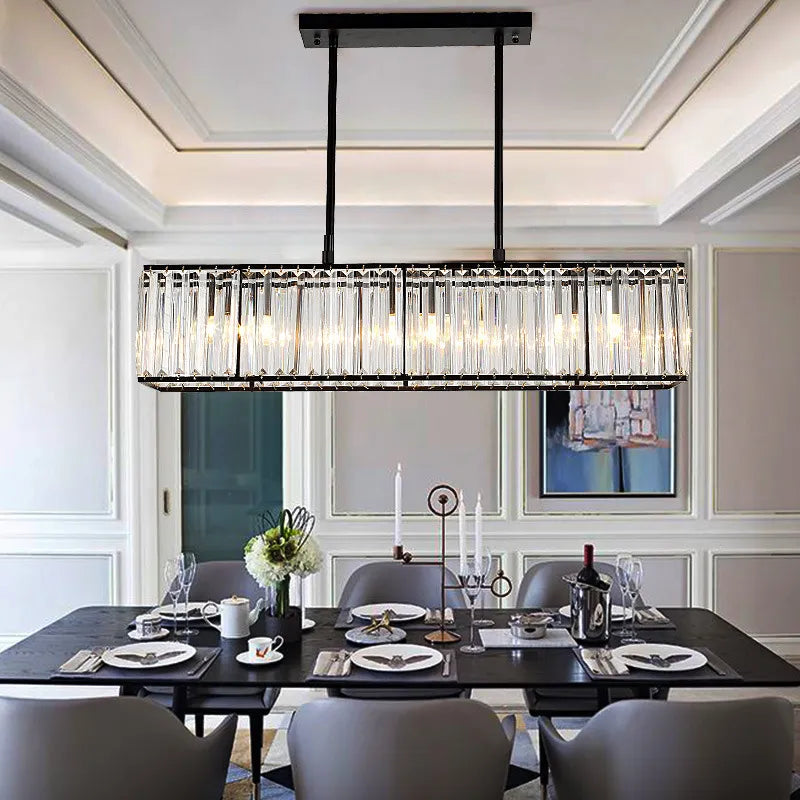 Lustre en cristal style américain moderne.