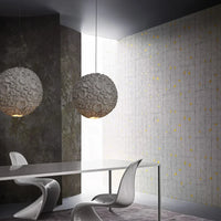 Lampe de salon Wabi Sabi Style - Suspension japonaise grise Design Loft