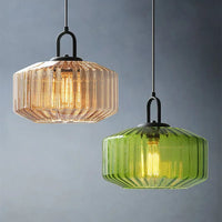 Suspension LED Nordique Rétro en Verre pour Intérieur Loft