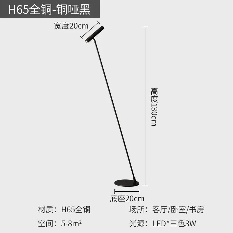 Lampadaire LED Nordica - Minimaliste & Réglable.
