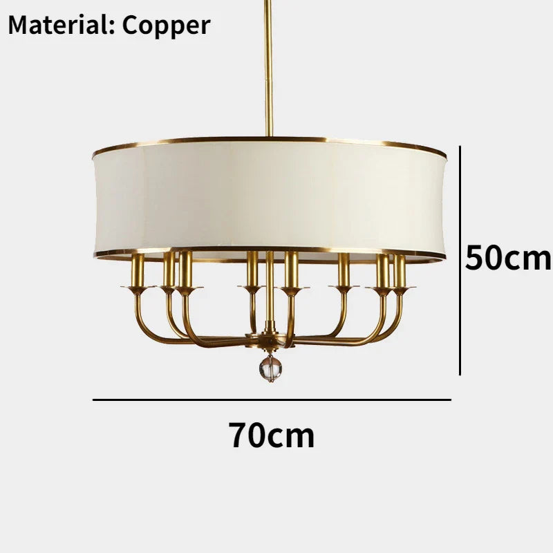 Lustre Cuivre Créatif de Style Américain