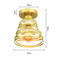 Lustre Suspendu Ruban LED Vintage Moderne Tourbillon