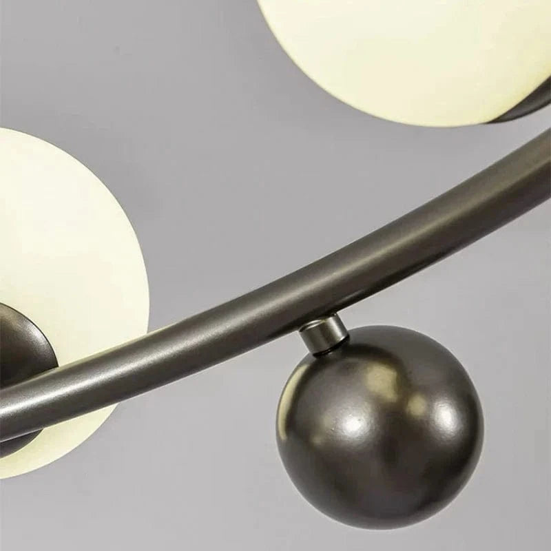 Lampe Suspendue Nordique en Métal et Verre avec Fil Réglable - Élégance Scandinave