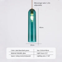 Suspension nordique en verre avec LED