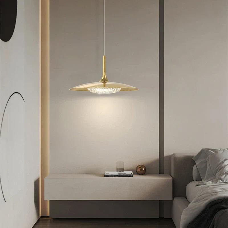 Lustre Moderne Cuivre LED - Élégance illuminée