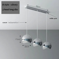 Suspension LED élégante à triple tête