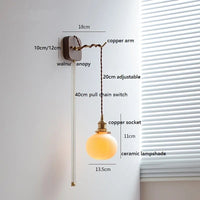 Applique Murale LED Noyer Cuivre - Élégance Moderne