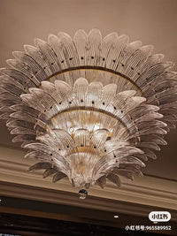 Lustre LED Moderne Européen avec Décoration en Cristal