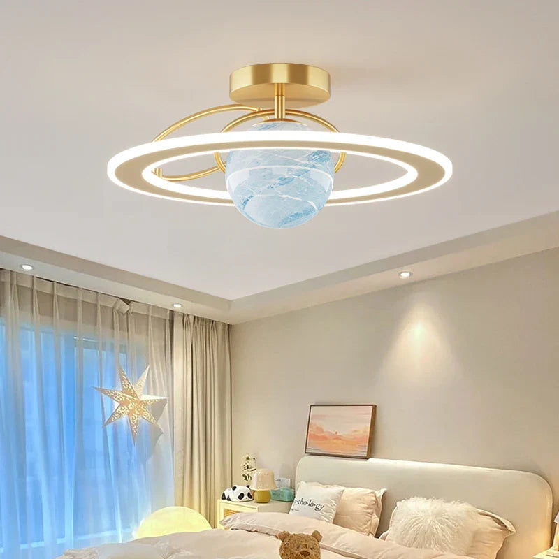 Plafonnier nordique moderne à LED de luxe "Étoile Ciel"
